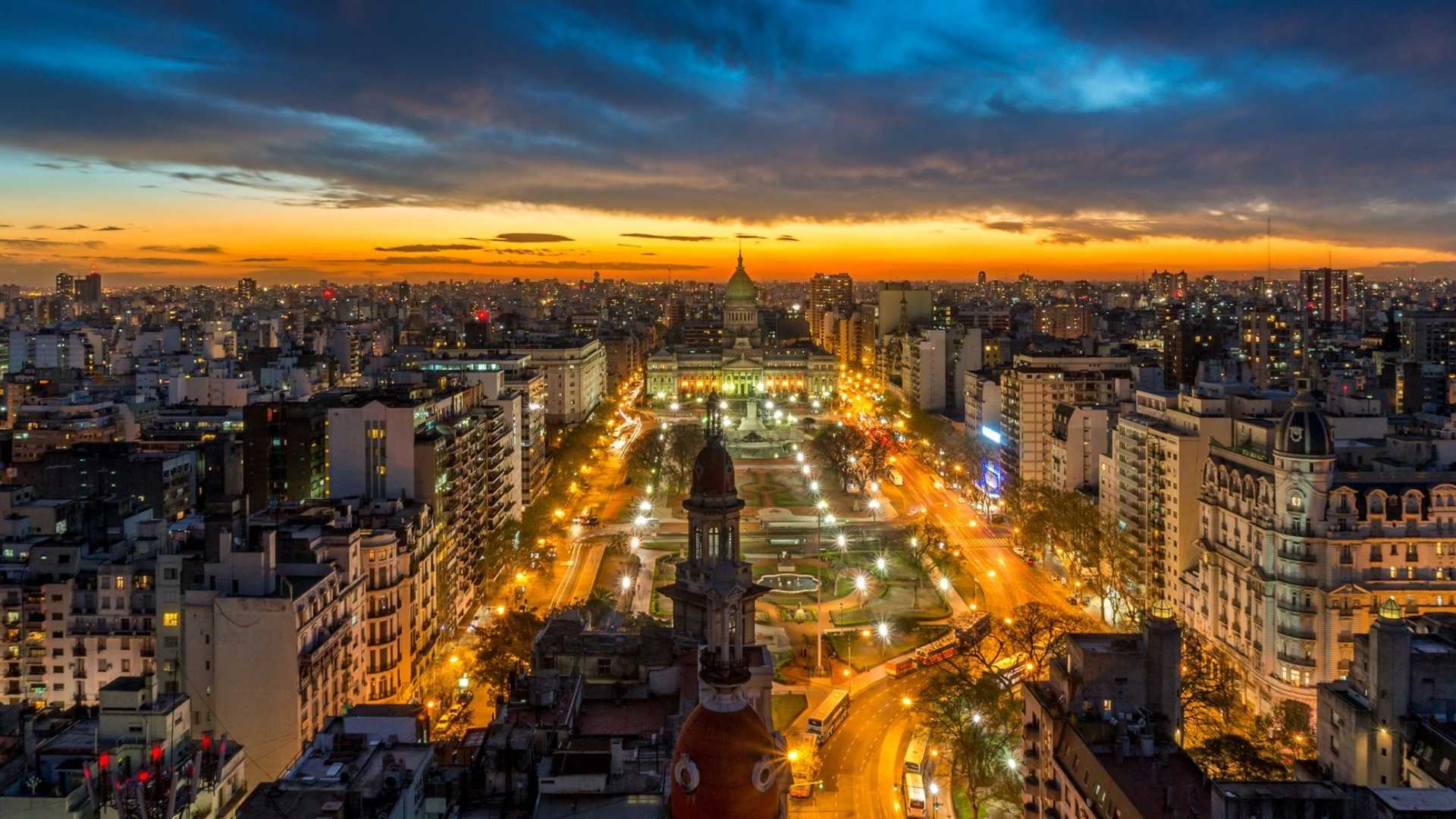 Fotografía aerea de Buenos Aires